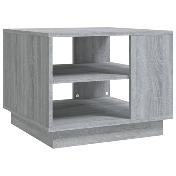 Soffbord - Living Soffbord grå  sonoma-ek 55x55x43 cm spånskiva