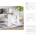 Miniatyrbillede 1 af 8: Sofaborde - Living sofabord 55,5x55x45 cm konstrueret træ hvid