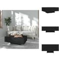 Miniatyrbillede 1 af 7: Sofaborde - Living sofabord 85x55x31 cm konstrueret træ sort