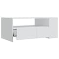 Miniatyrbild 5 av 10: Soffbord - Living Soffbord vit 102x55x42 cm konstruerat trä