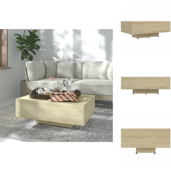 Kahvipöydät - Living Sohvapöytä Sonoma-tammi 85x55x31 cm tekninen puu