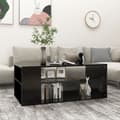 Miniatyrbillede 2 af 7: Sofaborde - Living sofabord 100x50x40 cm spånplade sort