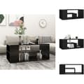 Miniatyrbillede 1 af 7: Sofaborde - Living sofabord 100x50x40 cm spånplade sort