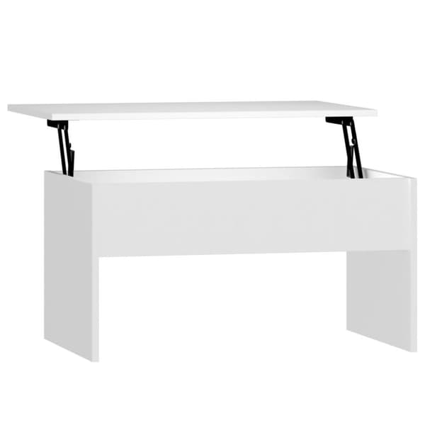 Sofaborde - Living sofabord 80x50,5x41,5 cm konstrueret træ hvid