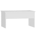 Miniatyrbillede 4 af 10: Sofaborde - Living sofabord 80x50,5x41,5 cm konstrueret træ hvid