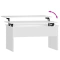 Miniatyrbillede 7 af 10: Sofaborde - Living sofabord 80x50,5x41,5 cm konstrueret træ hvid