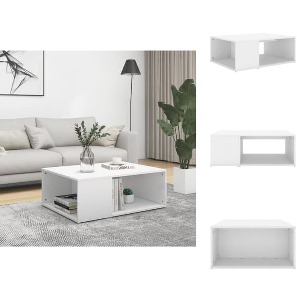 Soffbord - Living Soffbord vit 90x67x33 cm konstruerat trä
