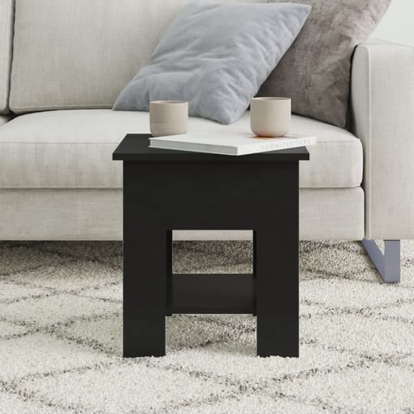 Soffbord - Living Soffbord svart 40x40x42 cm konstruerat trä