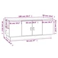 Miniatyrbillede 11 af 11: Sofaborde - Living sofabord 100x50x41 cm massivt fyrretræ hvid