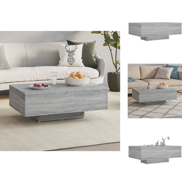 Sofaborde - Living sofabord 85x55x31 cm konstrueret træ grå sonoma-eg