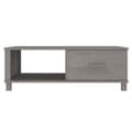 Miniatyrbillede 6 af 10: Sofaborde - Living Living sofabord HAMAR 100x55x35 cm massivt fyrretræ lysegrå