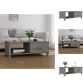 Miniatyrbillede 1 af 10: Sofaborde - Living Living sofabord HAMAR 100x55x35 cm massivt fyrretræ lysegrå