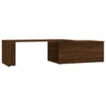 Miniatyrbillede 3 af 11: Sofaborde - Living sofabord 150x50x35 cm konstrueret træ brun egetræsfarve