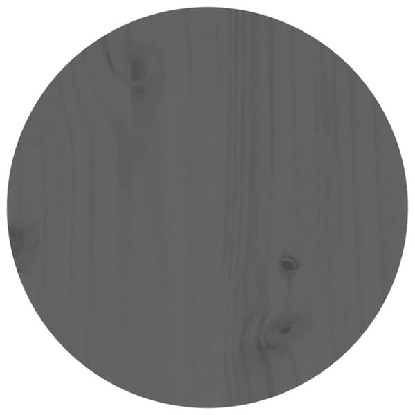 Sofaborde - Living sofabord Ø 35x35 cm massivt fyrretræ grå