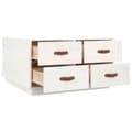 Miniatyrbillede 8 af 11: Sofaborde - Living sofabord 80x80x45 cm massivt fyrretræ hvid