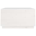 Miniatyrbillede 9 af 11: Sofaborde - Living sofabord 80x80x45 cm massivt fyrretræ hvid
