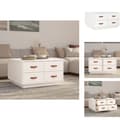 Miniatyrbillede 1 af 11: Sofaborde - Living sofabord 80x80x45 cm massivt fyrretræ hvid