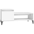 Miniatyrbillede 3 af 11: Sofaborde - Living sofabord 100x50x45 cm konstrueret træ hvid