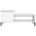 Miniatyrbillede 6 af 11: Sofaborde - Living sofabord 100x50x45 cm konstrueret træ hvid