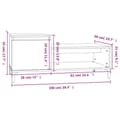 Miniatyrbillede 11 af 11: Sofaborde - Living sofabord 100x50x45 cm konstrueret træ hvid
