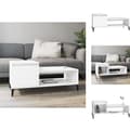 Miniatyrbillede 1 af 11: Sofaborde - Living sofabord 100x50x45 cm konstrueret træ hvid