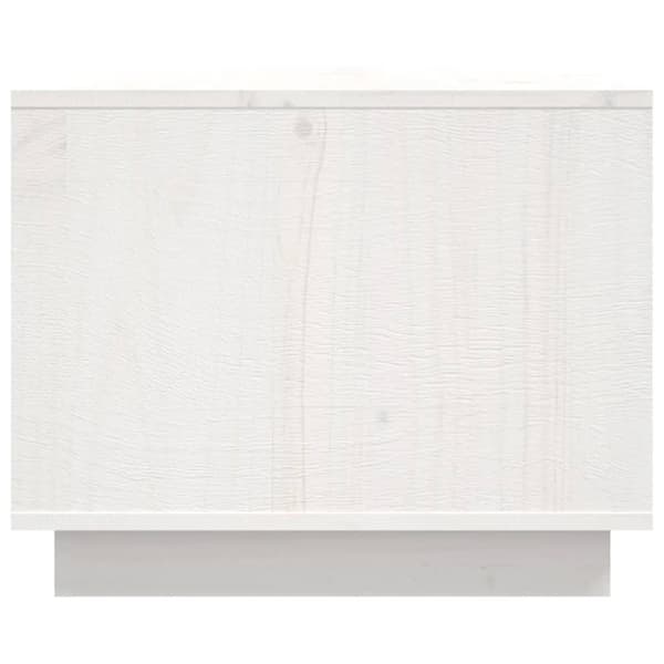 Kahvipöydät - Living Sohvapöytä valkoinen 80x50x40 cm täysi mänty