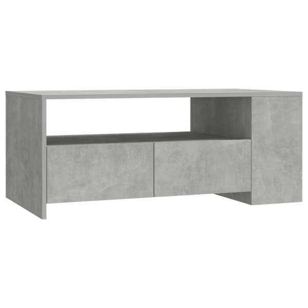 Soffbord - Living Soffbord betonggrå 102x55x42 cm konstruerat trä