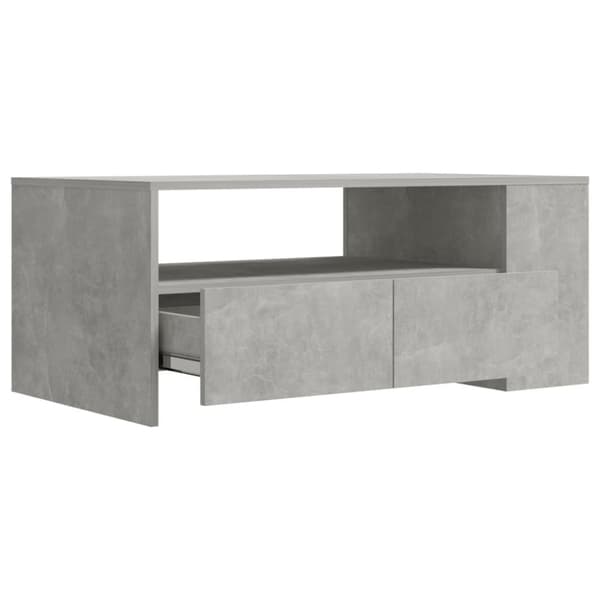 Soffbord - Living Soffbord betonggrå 102x55x42 cm konstruerat trä