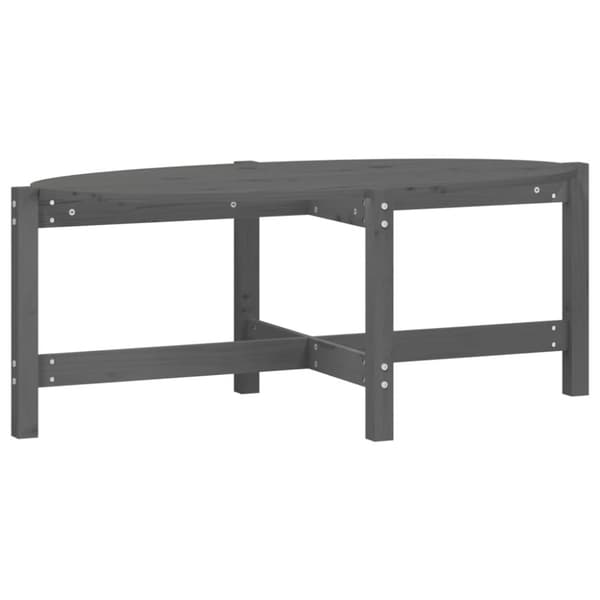 Sofaborde - Living sofabord 118x63x45 cm massivt fyrretræ grå