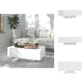 Miniatyrbillede 1 af 7: Sofaborde - Living sofabord 85x55x31 cm konstrueret træ hvid