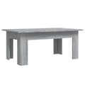 Miniatyrbillede 3 af 9: Sofaborde - Living sofabord 100x60x42 cm konstrueret træ grå sonoma-eg