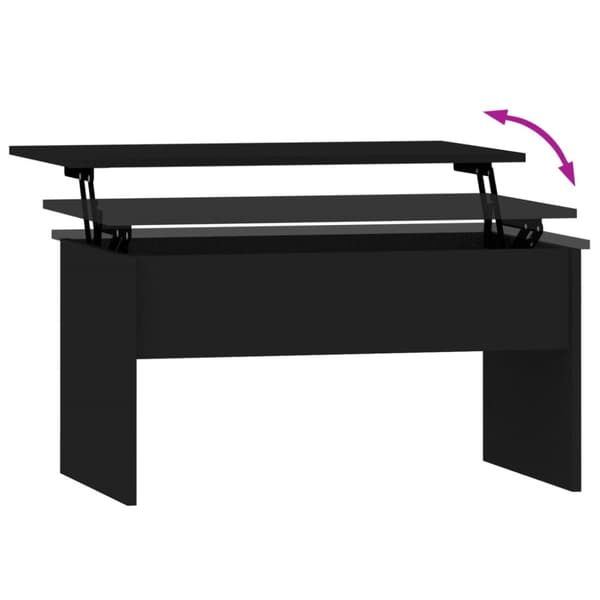 Soffbord - Living Soffbord svart 80x50,5x41,5 cm konstruerat trä