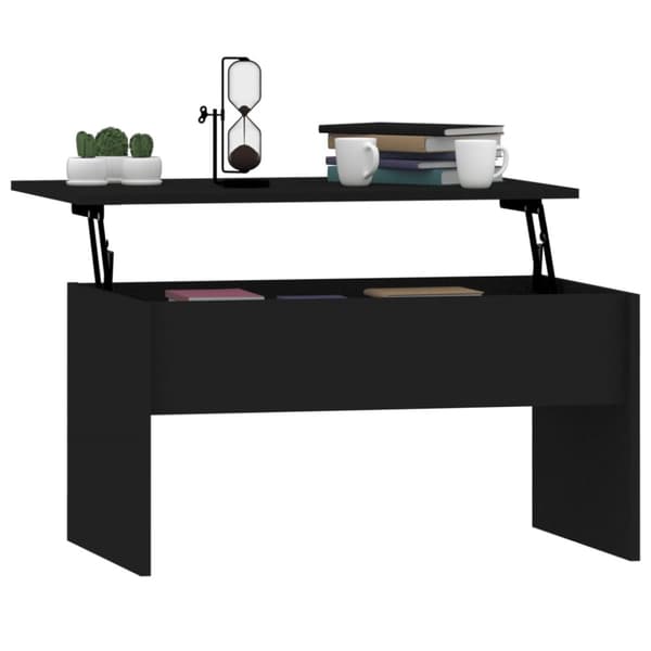 Soffbord - Living Soffbord svart 80x50,5x41,5 cm konstruerat trä