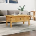 Miniatyrbillede 2 af 10: Sofaborde - Living sofabord i mexicansk fyrretræ Corona-serien 100 x 55 x 45 cm