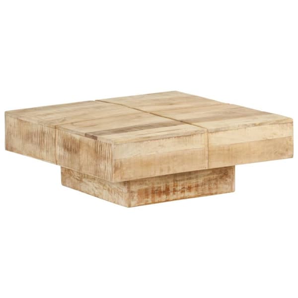 Soffbord - Living Soffbord 80x80x28 cm massivt mangoträ
