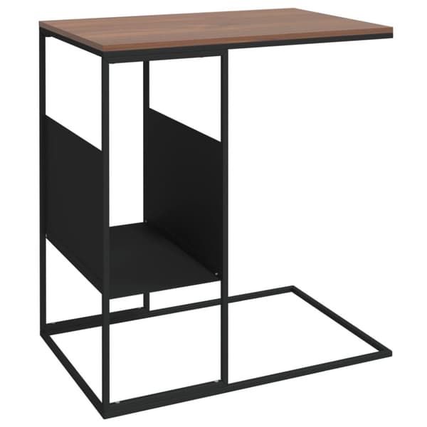 Sofaborde - Living sidebord 55x36x59,5 cm konstrueret træ sort