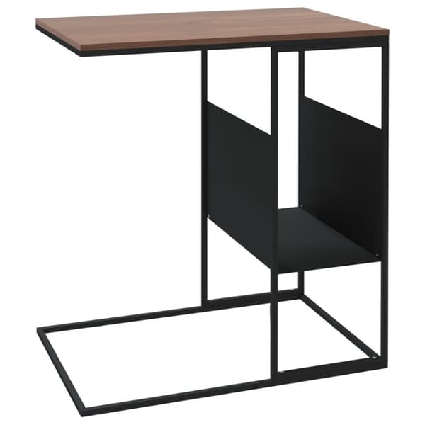 Sofaborde - Living sidebord 55x36x59,5 cm konstrueret træ sort