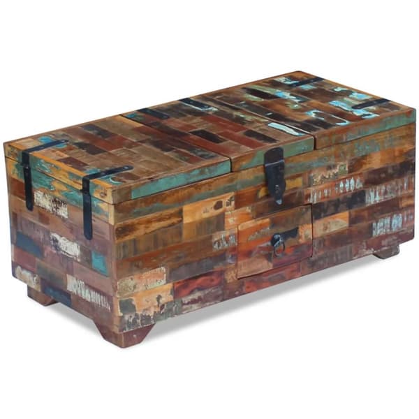 Sofaborde - Living sofabord 80x40x35 cm massivt genbrugstræ