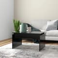 Miniatyrbillede 2 af 8: Sofaborde - Living sofabord 68x50x38 cm spånplade sort