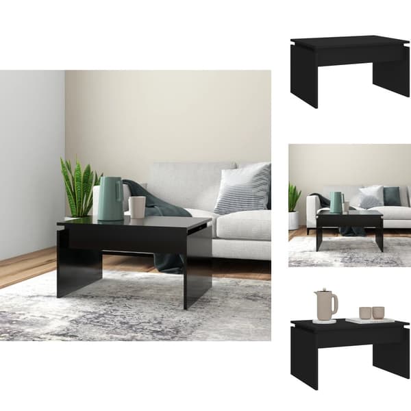 Sofaborde - Living sofabord 68x50x38 cm spånplade sort