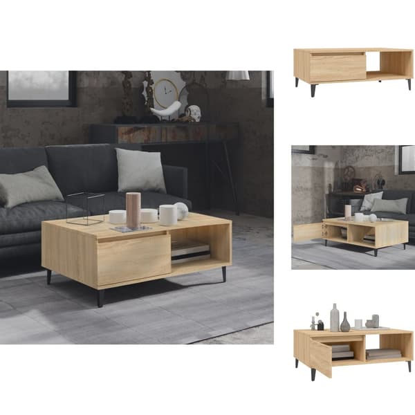 Soffbord - Living Soffbord sonoma-ek 90x60x35 cm spånskiva