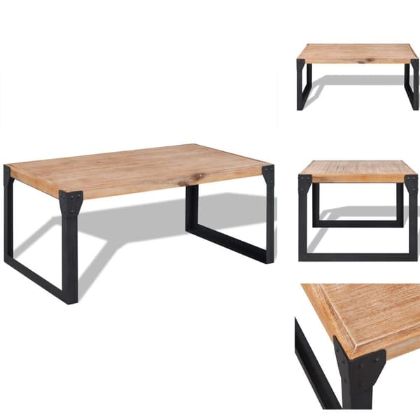 Soffbord - Living Soffbord massivt akaciaträ 100x60x45 cm
