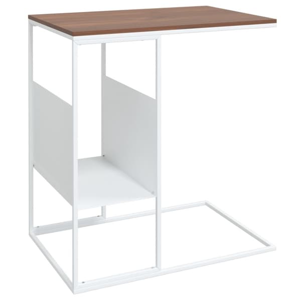 Soffbord - Living Sidobord vit 55x36x59,5 cm konstruerat trä