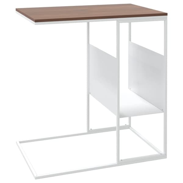 Soffbord - Living Sidobord vit 55x36x59,5 cm konstruerat trä
