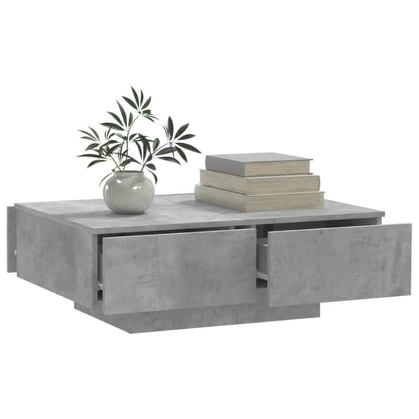 Soffbord - Living Soffbord betongrå 90x60x31 cm spånskiva