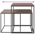 Miniatyrbillede 6 af 8: Sofaborde - Living sofaborde 2 stk. konstrueret træ og metal
