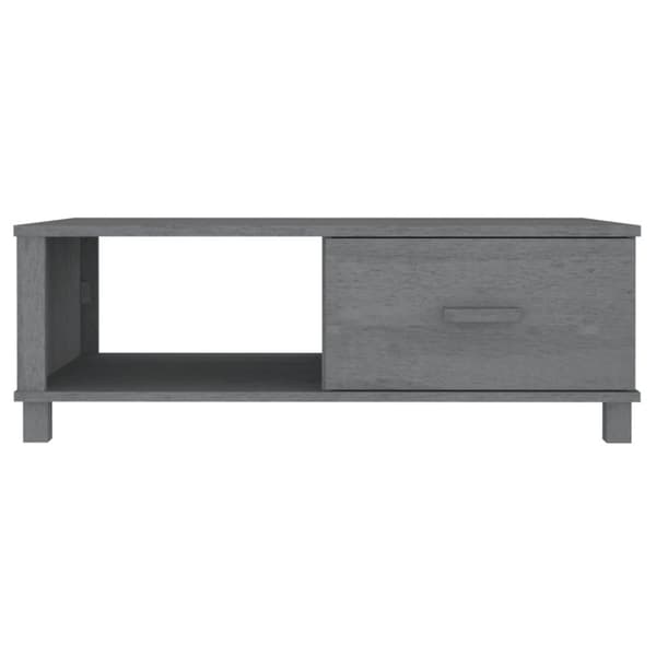 Kahvipöydät - Living Sohvapöytä HAMAR tummanharmaa 100x55x35 cm täysi mänty