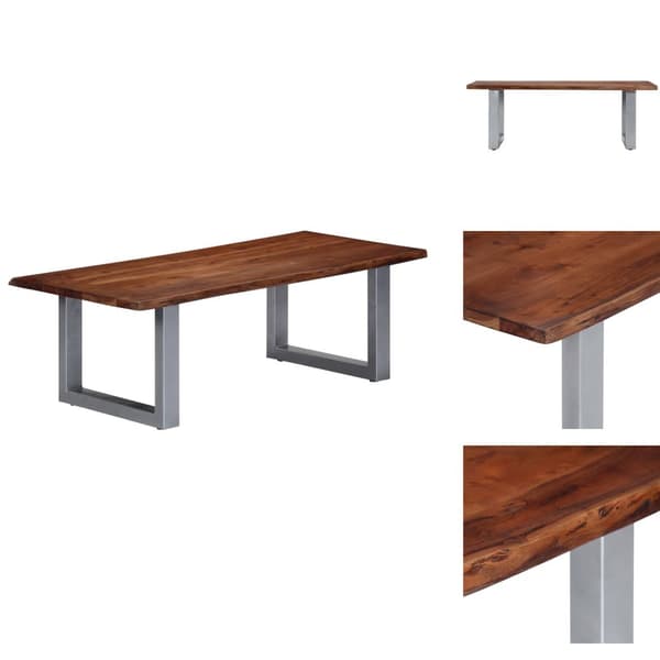 Soffbord - Living Soffbord med levande kanter 115x60x40 cm massivt akaciaträ