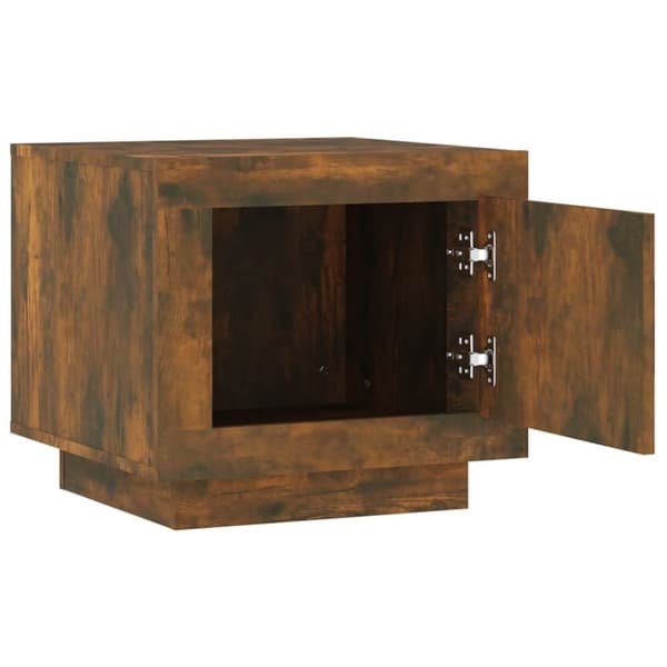 Soffbord - Living Soffbord rökfärgad ek 51x50x45 cm konstruerat trä