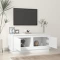 Miniatyrbillede 4 af 11: Sofaborde - Living sofabord 102x50x44 cm konstrueret træ hvid højglans